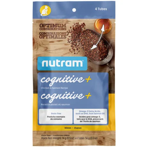 Nutram Optimum Combinations Cognitive  Kitten Chicken & Salmon Tubes