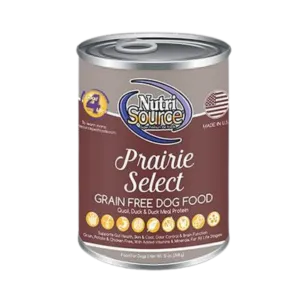 NutriSource Grain-Free Prairie Select Formula Canned Dog Food 13-oz