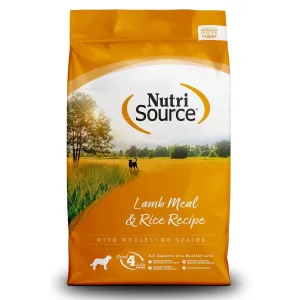 NutriSource Lamb Meal & Rice Healthy Dry Dog Food 12lb