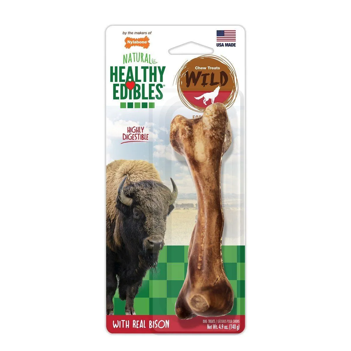 Nylabone Healthy Edibles Wild Bison