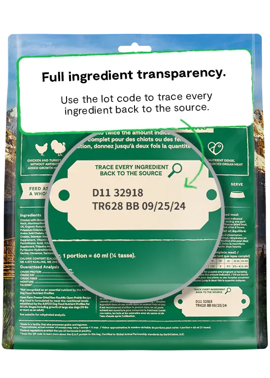 Open Farm - Open Prairie Freeze Dried Morsels Dog Food