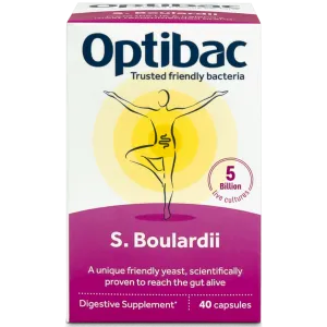 OptiBac Saccharomyces Boulardii 40 Capsules