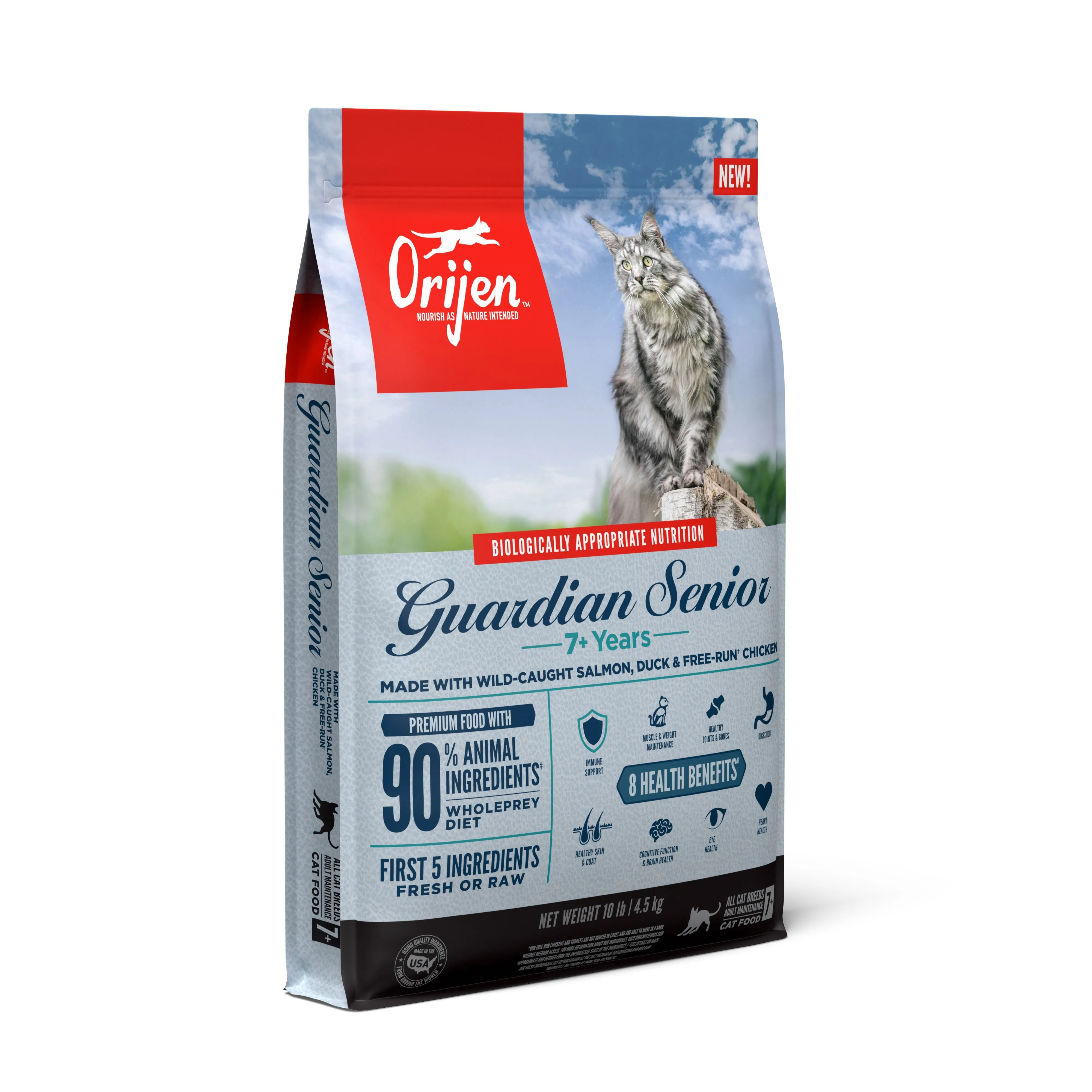 ORIJEN Guardian Senior Biologically Appropriate Dry Cat Food 4.5kg^^^