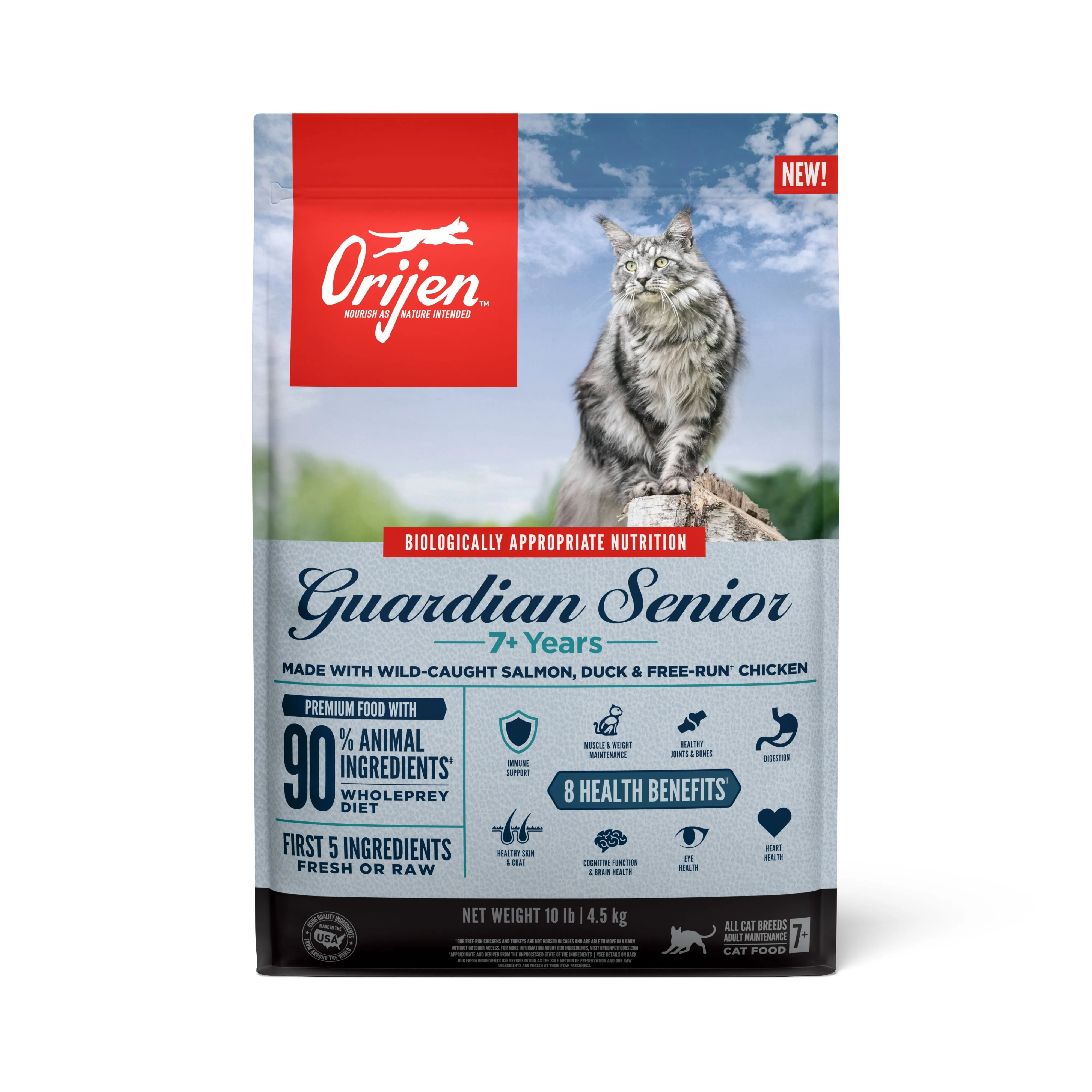 ORIJEN Guardian Senior Biologically Appropriate Dry Cat Food 4.5kg^^^
