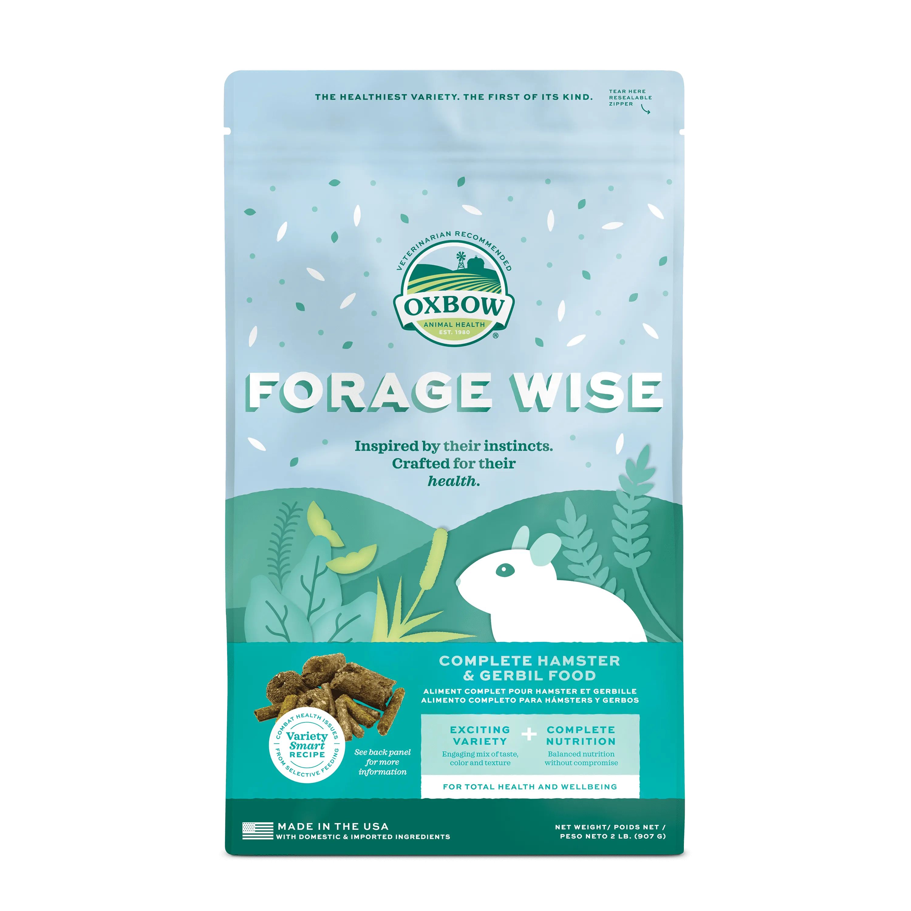 Oxbow Animal Health Forage Wise Hamster & Gerbil Food