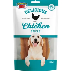 Perfecto Dog Delicious Chicken Sticks 100g