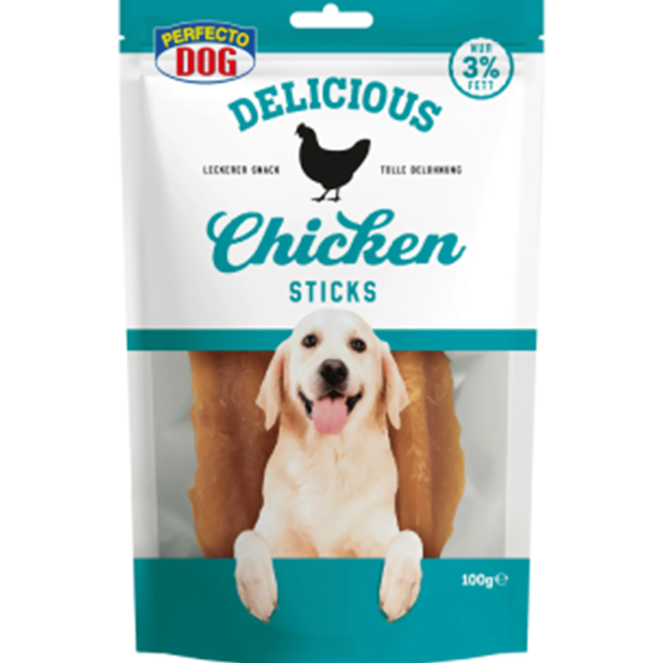 Perfecto Dog Delicious Chicken Sticks 100g