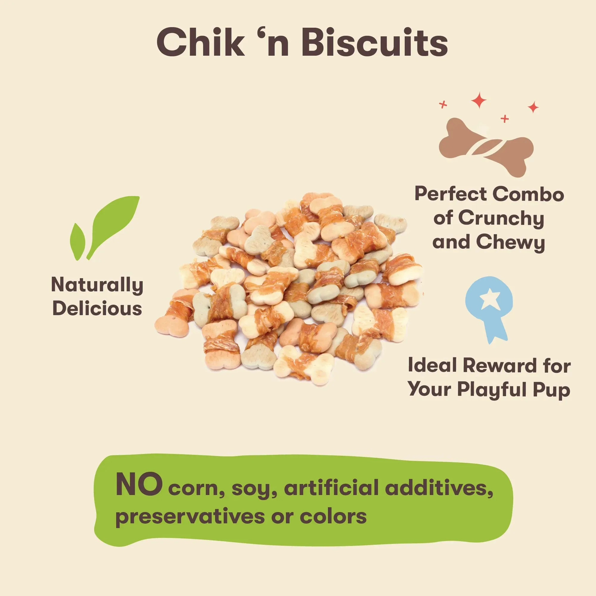 Pet 'n Shape Chik 'n Biscuits 35-oz, Dog Treat