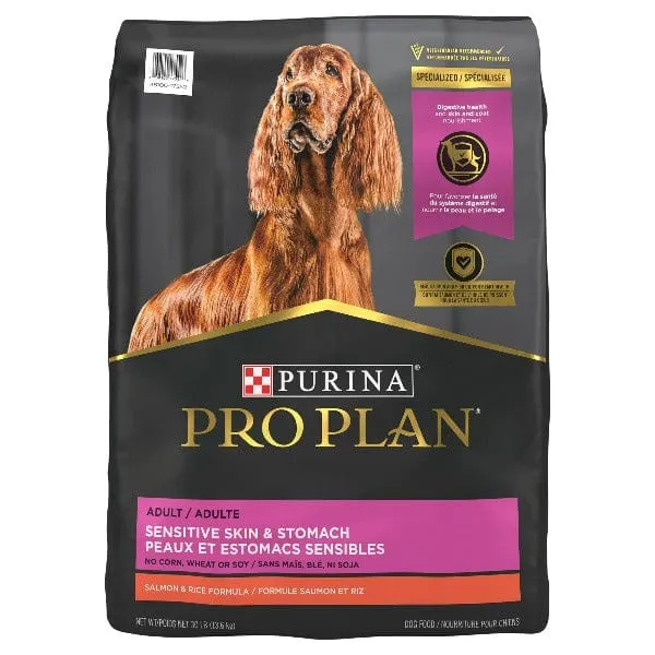 Purina Pro Plan Adult Sensitive Skin & Stomach Salmon & Rice Dry Dog Food