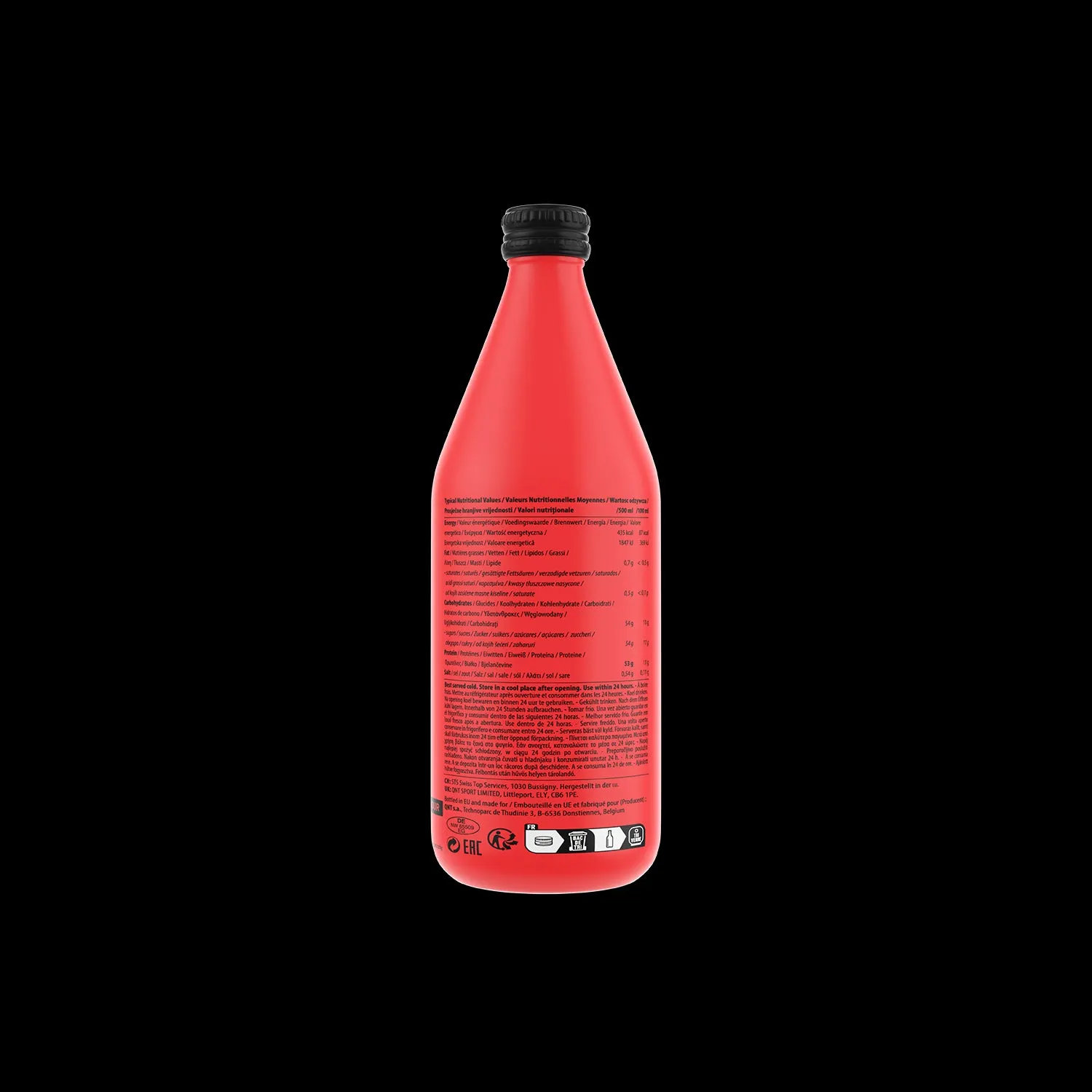 QNT Protein High Carbohydrate Post Training Recovery Shake - 12 X 500ml
