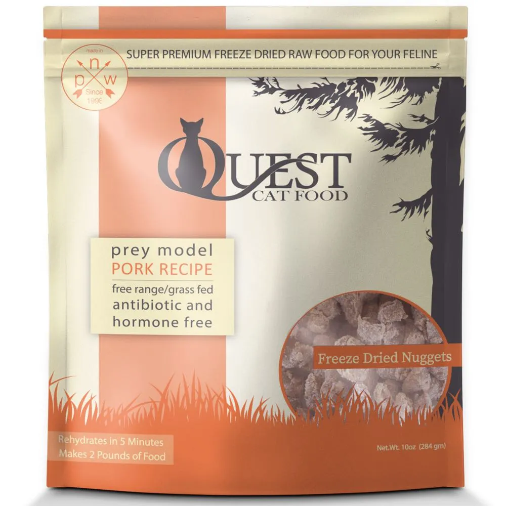 Quest Prey Model Pork Recipe Grain-Free Freeze-Dried Raw Cat Food 10oz