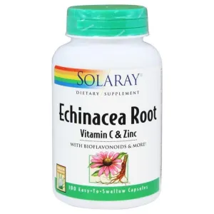 Solaray Echinacea W/ Vitamin C & Zinc 100 Capsules