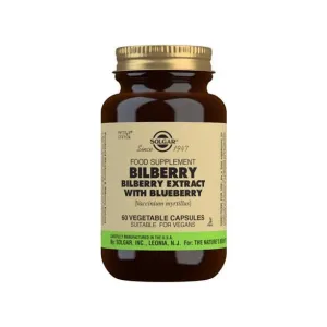 Solgar Bilberry Extract With Blueberry 60 Capsules