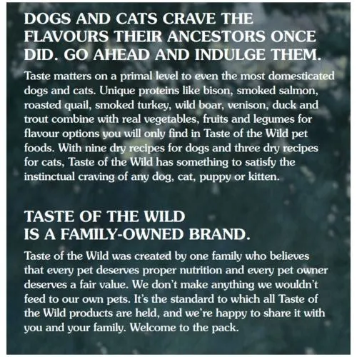 Taste of the Wild Pine Forest Grain Free All Breeds & Life Stage Dry Dog Food 12.2kg