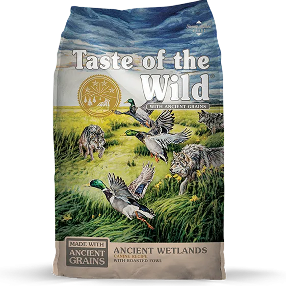 Taste of the Wild with Ancient Grains Ancient Wetlands Recipe with Fowl Dry Dog Food