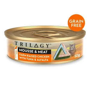 Trilogy Mousse & Meat Adult Chicken with Tuna & Alfalfa Wet Cat Food 50g