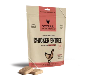Vital Essentials Chicken Mini Patties, Freeze-Dried Cat Food
