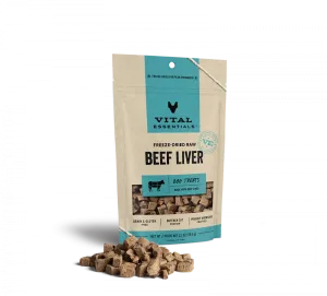 Vital Essentials Freeze Dried Beef Liver Dog Treats