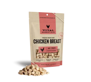 Vital Essentials Freeze-Dried Chicken Breast Dog Treats 3.75oz