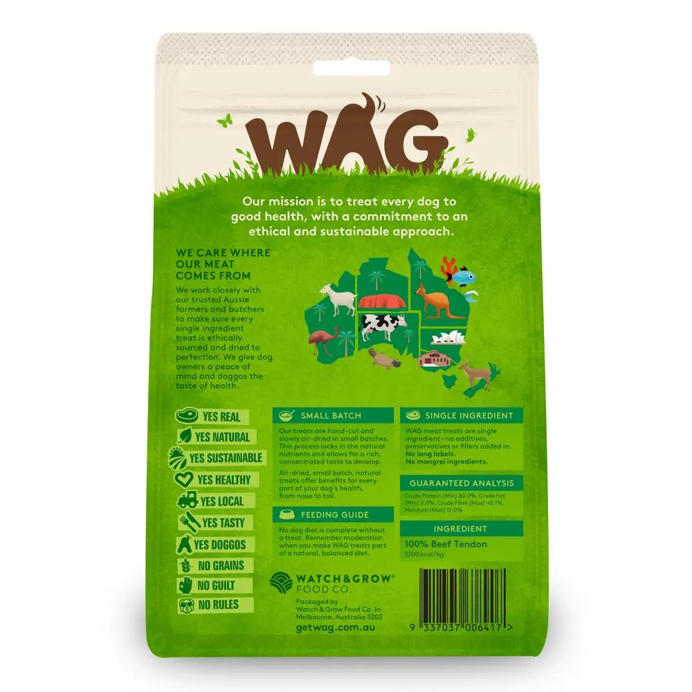 WAG Beef Tendons Grain-Free Dog Treats 200g