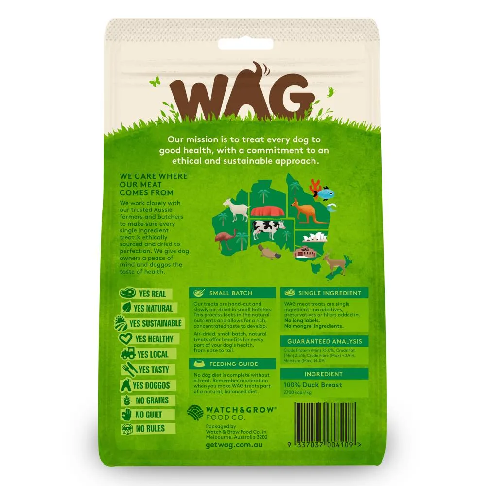WAG Duck Breast Jerky Grain-Free Dog Treats 200g