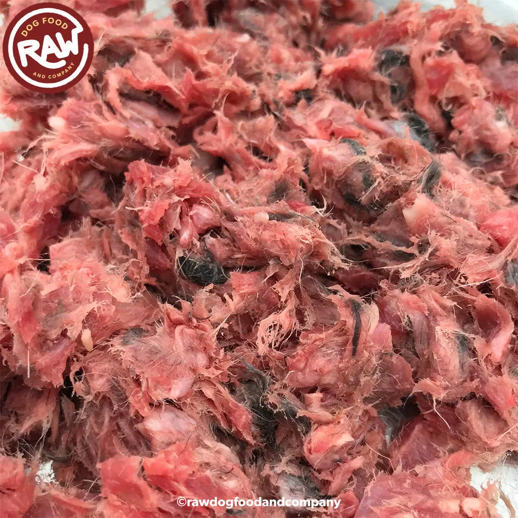 Whole Ground Rabbit with Fur (2 lb)
