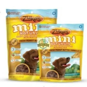 Zukes Moist Miniature Peanut Butter Dog Treats